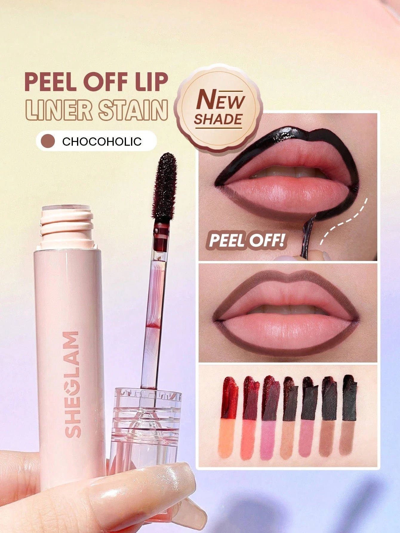 SHEGLAM Fall In Line Peel Off Lip Liner Stain - الصورة 7