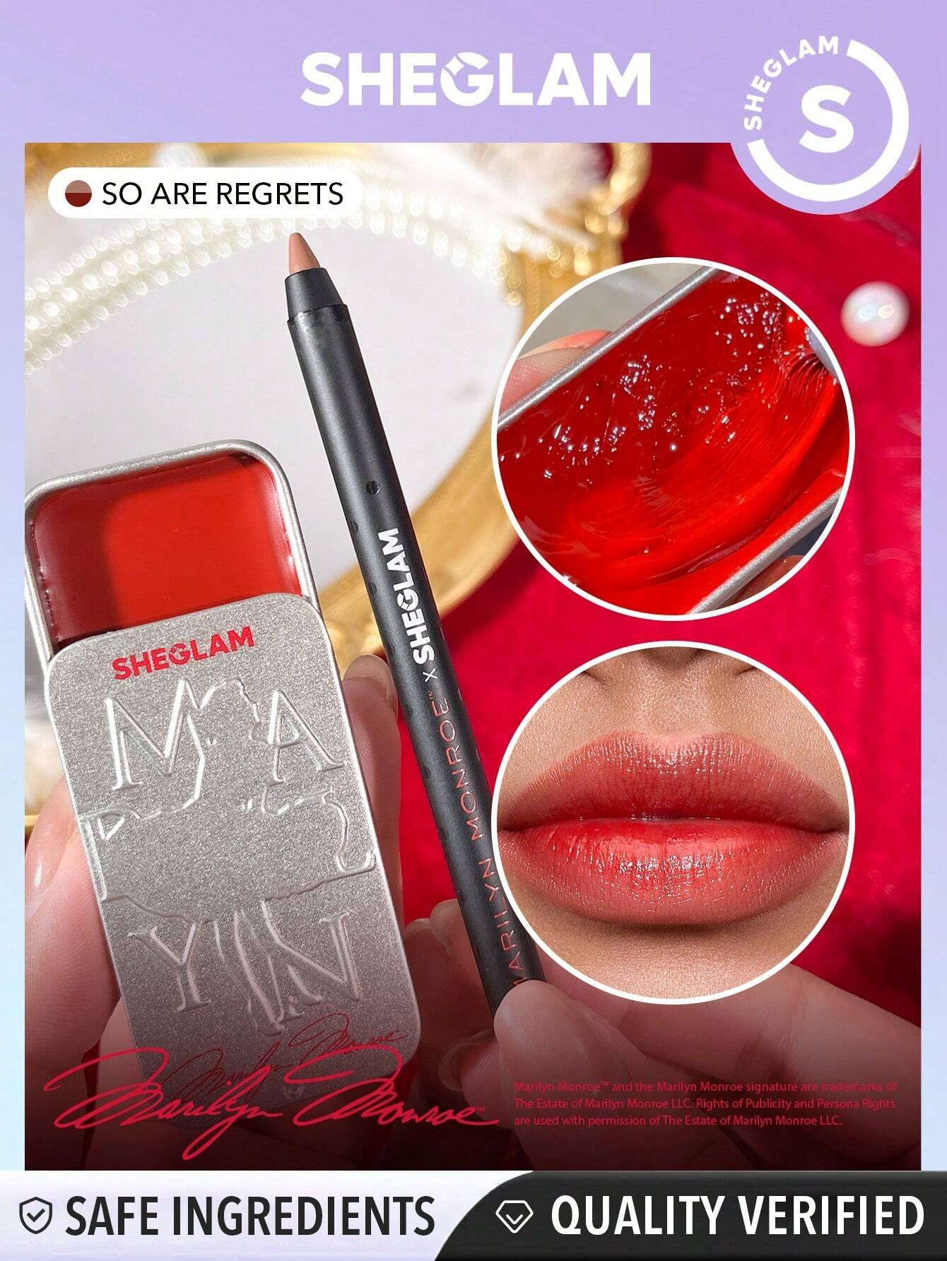 SHEGLAM Marilyn Monroe Vintage Lip Duo - الصورة 2